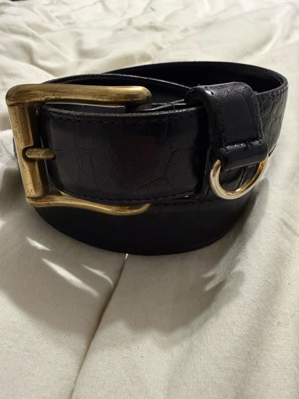 Vintage Cipriani Alligator Calfskin Belt